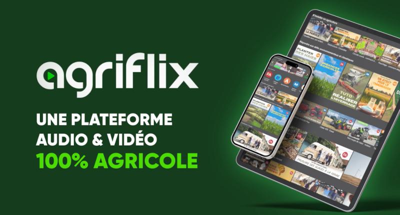 La bannière de promotion de la plateforme Agriflix